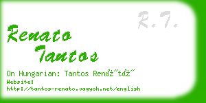 renato tantos business card